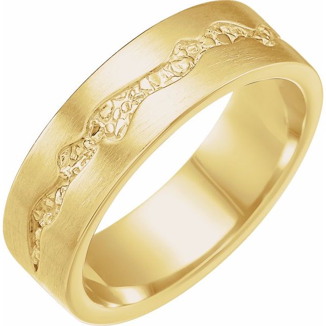 Men's Nugget Inlay Band