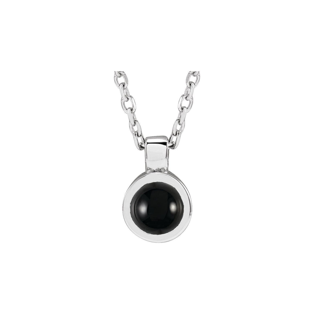 Onyx Bezel-Set Pendant