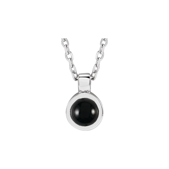 Onyx Bezel-Set Pendant