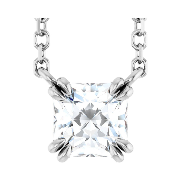 lab-grown diamond necklace in 14k White Gold