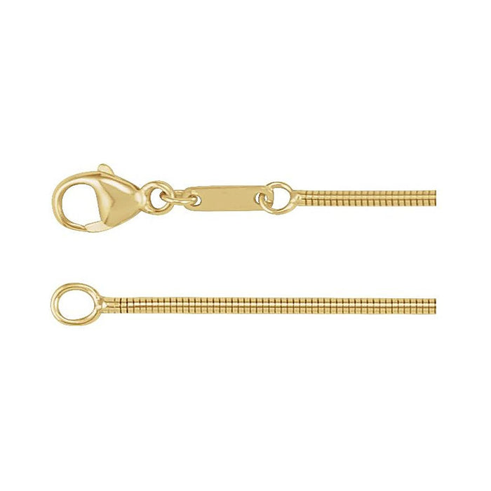 Boa Snake Chain Bracelet (1.2 mm) in 14K Yellow Gold
