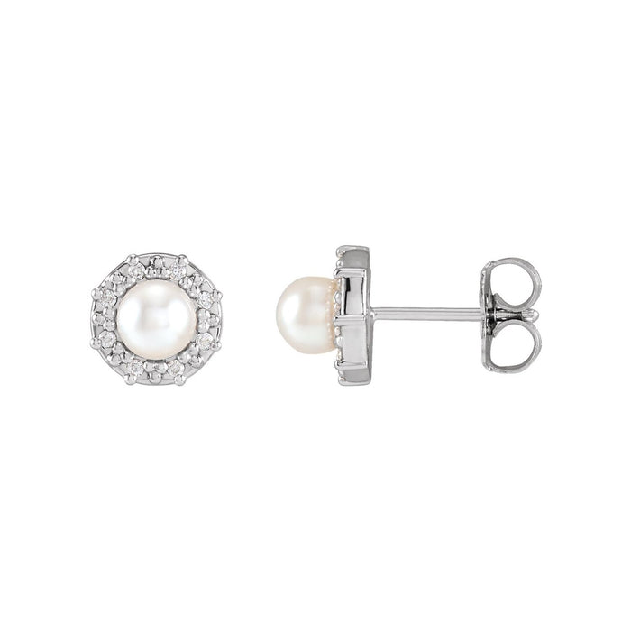 akoya cultured pearl stud earrings in 14k white gold