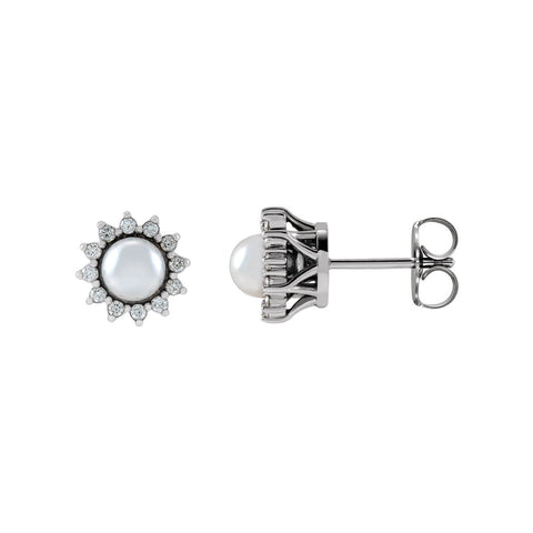 Pearl Stud Earrings