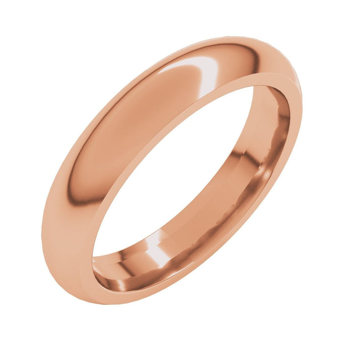 10K Rose Gold men's wedding band