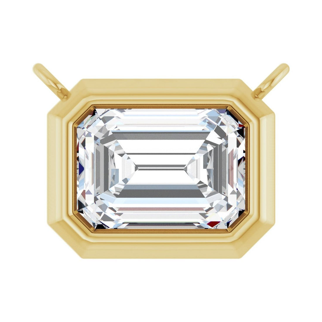 natural diamond necklace in 14k Yellow Gold