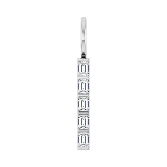 natural diamond necklace in 14k White Gold