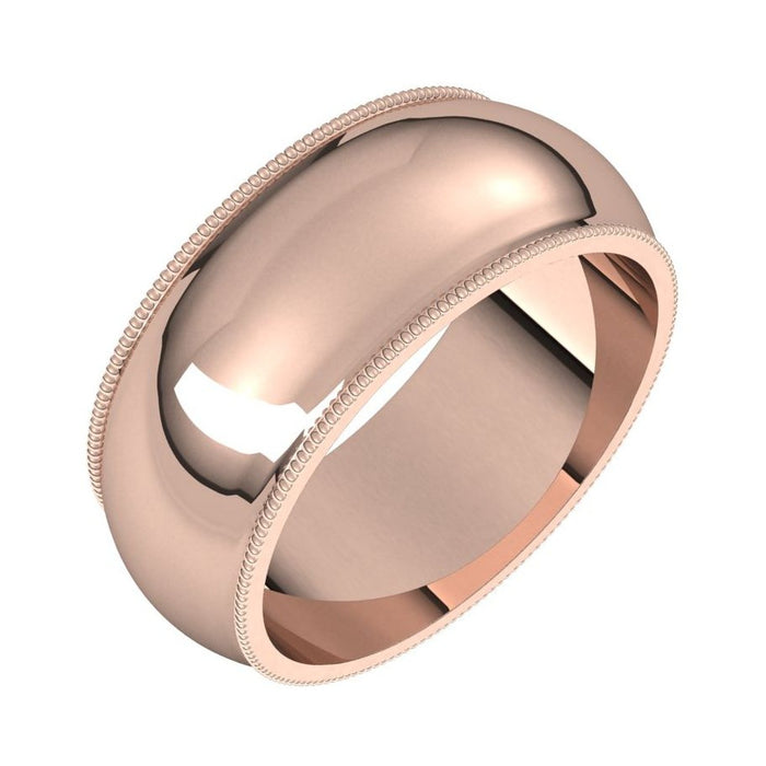 14K Rose Gold men's wedding band