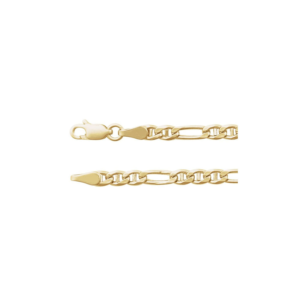 Hollow Anchor Chain Bracelet (3.95 mm) in 14k yellow gold