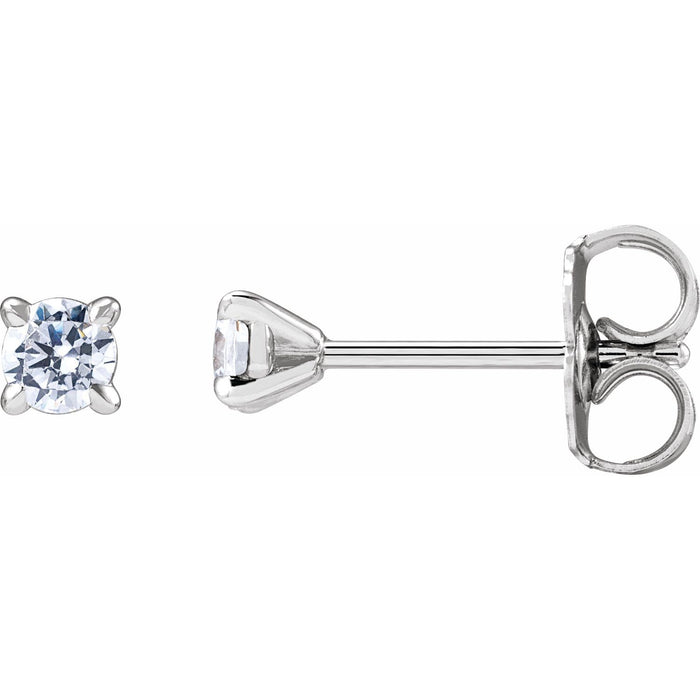 Lab-Grown Diamond Cocktail Stud Earrings in 14k white gold