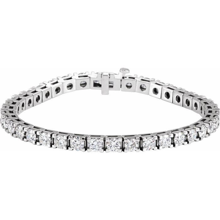 lab-grown diamond tennis bracelet in 14k White Gold