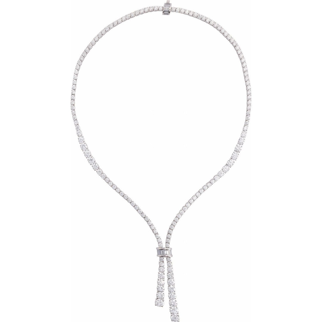 lab-grown diamond necklace in 14k White Gold