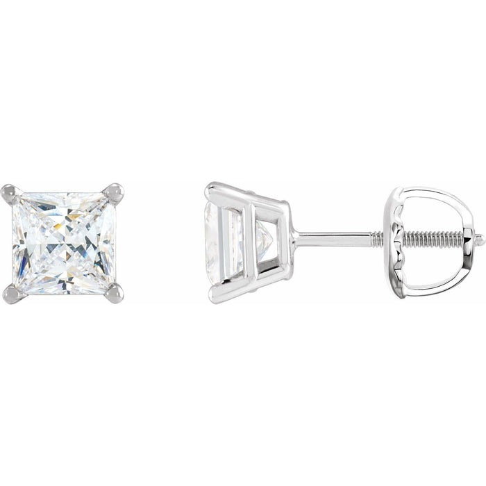 natural diamond other earrings in 14k White Gold