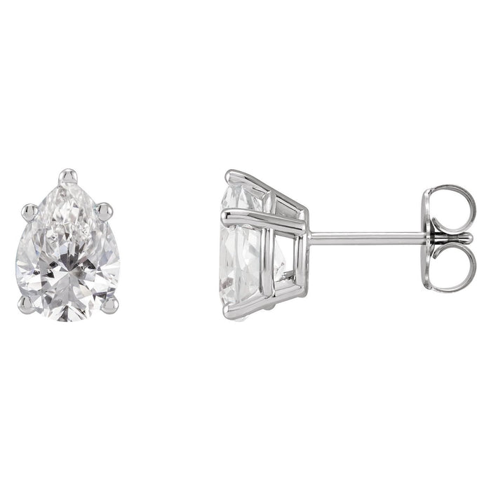 natural diamond other earrings in 14k White Gold