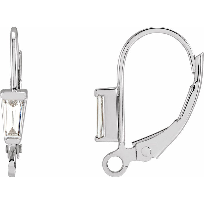 natural diamond other earrings in 14k White Gold