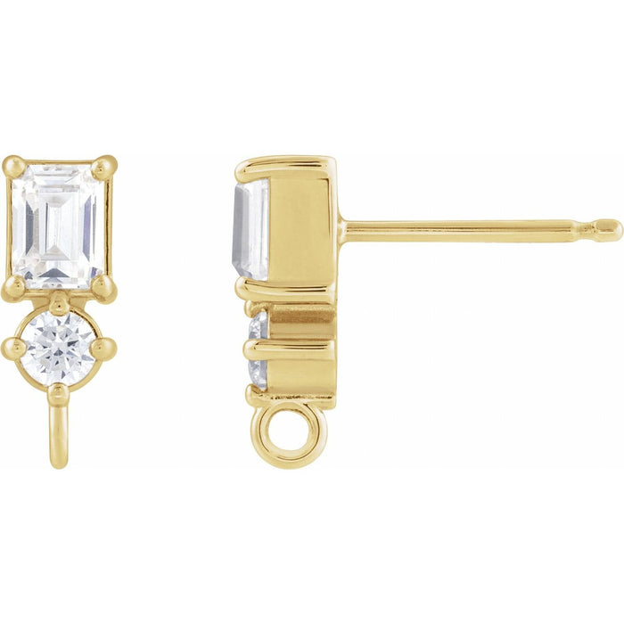 natural diamond other earrings in 14k Yellow Gold