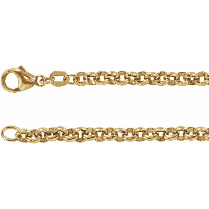 Rolo Chain Bracelet in 14K Yellow Gold