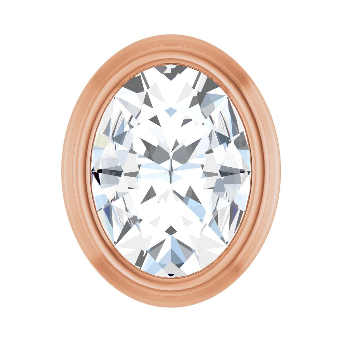 natural diamond necklace in 14k Rose Gold