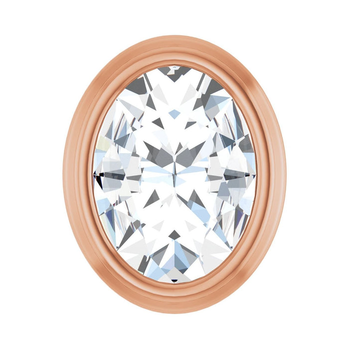 natural diamond necklace in 14k Rose Gold