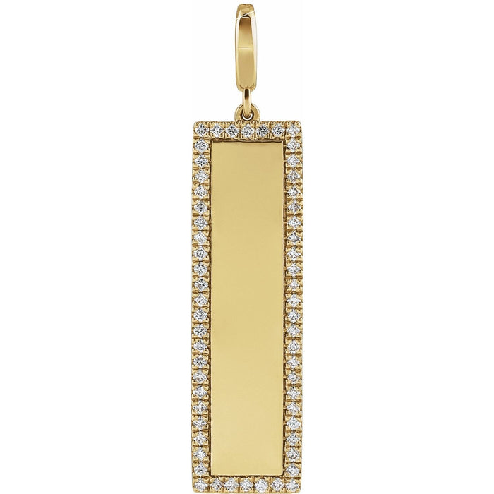 natural diamond necklace in 14k Yellow Gold