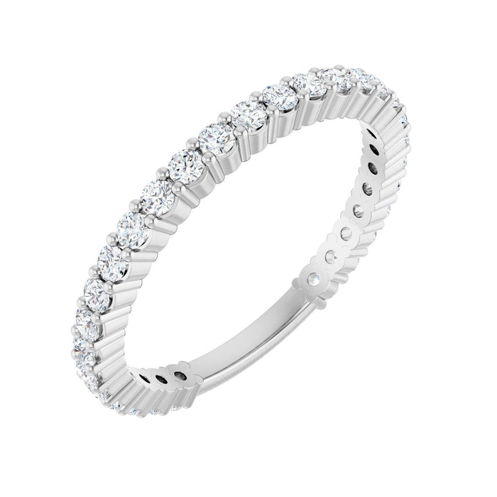 Shared-Prong Diamond Anniversary Band in 14K White Gold
