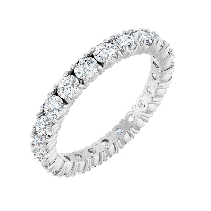 Split-Prong Diamond Eternity Band in 14K White Gold