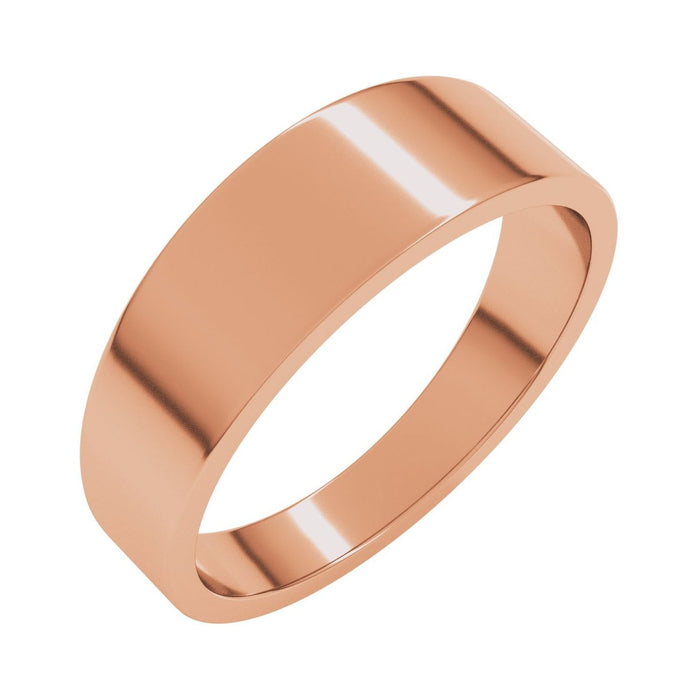 14K Rose Gold men's wedding band