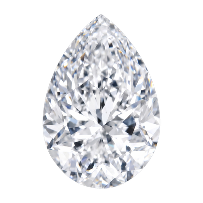Pear cut diamond